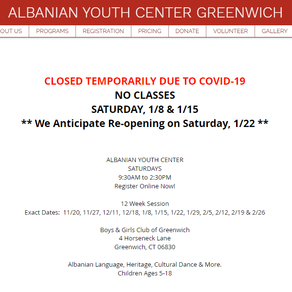 Albanian Organization Near Me - Albanian Youth Center Greenwich